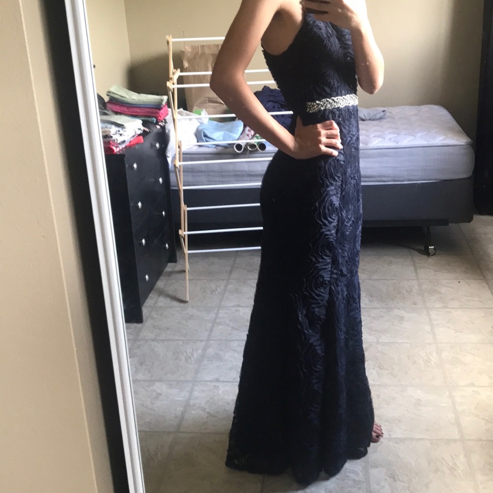 Navy Blue Prom Dress